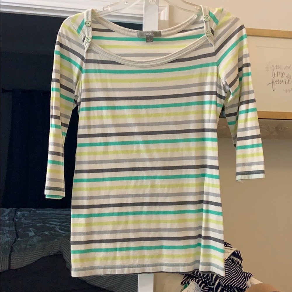 Fossil stripped shirt